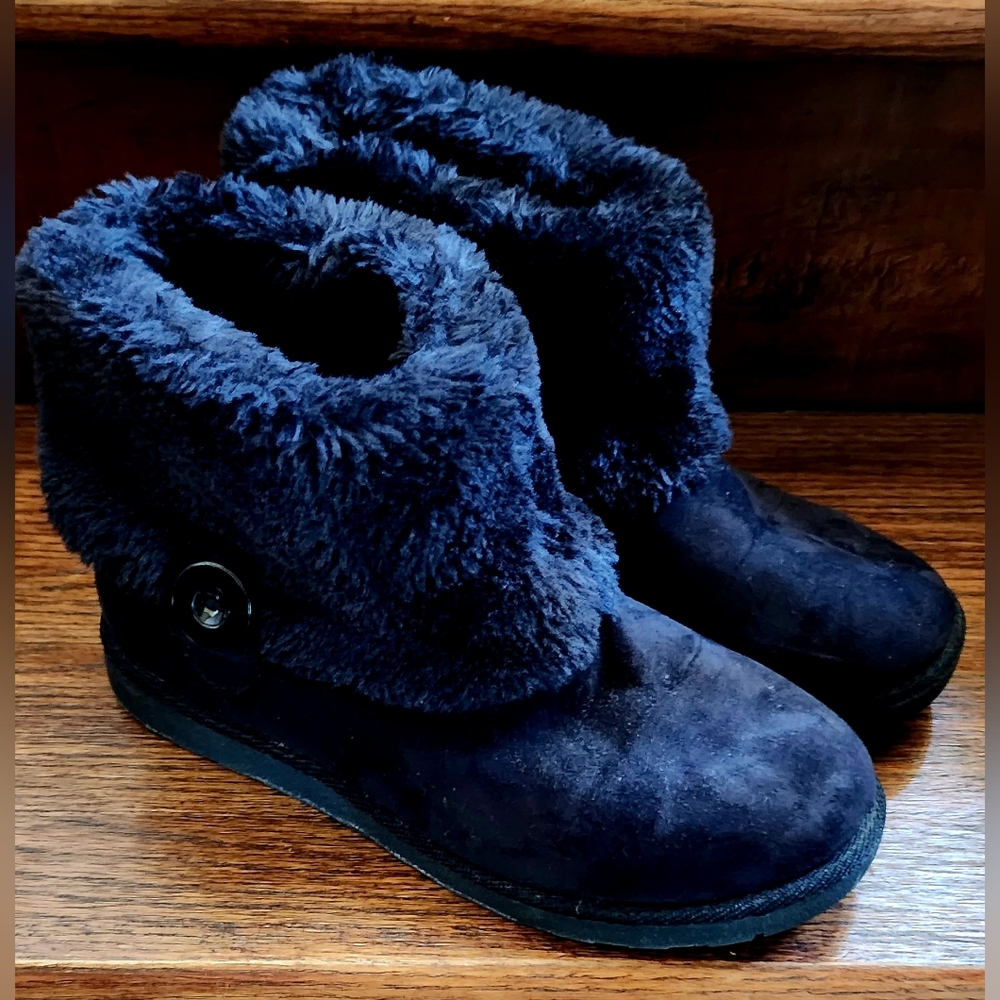Arizona Women's Black Faux Suede Fabric Shoe Boot | Size 7